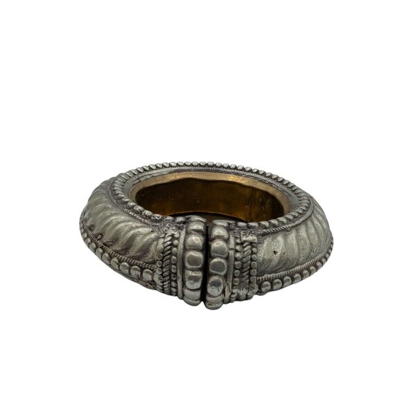 Antique Ethnic North African Moroccan Silver Anklet Ashtray Catchall Dish - Picture 4 of 10